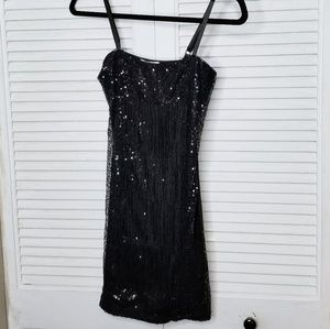 Wet Seal Sequin Fringe Dress